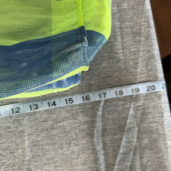 Gap Mesh Striped Snap Top Beach Bag - Picture 5 of 7